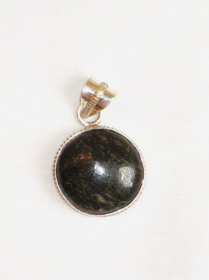 PN062 Unakite Pendant in Sterling Silver