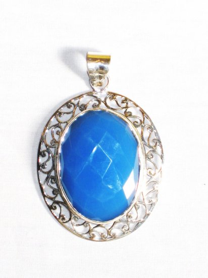 PN295 Opalite Pendant in Sterling Silver