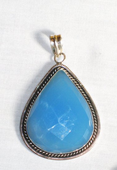 PN308 Opalite Pendant in Sterling Silver
