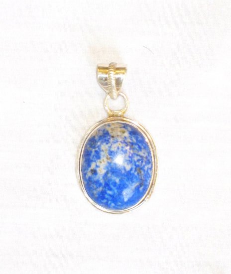 PN468 Blue Jasper Pendant in Sterling Silver