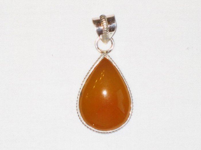 PN110 Carnelian Pendant in Sterling Silver