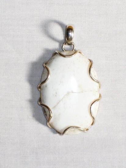 PN298 Dendrite Opal Pendant in Sterling Silver