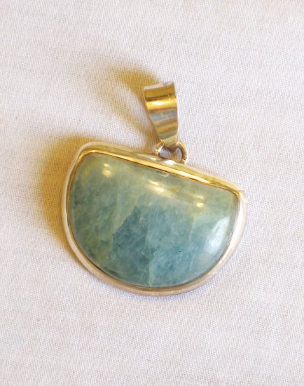 PN428 Flourite Pendant in Sterling Silver