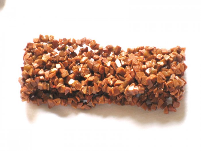 ST131 Goldstone Bracelet in Sterling Silver