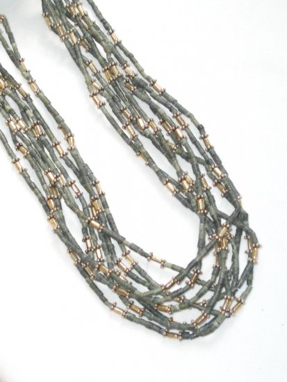 ST343 Grass Necklaces in Sterling Silver