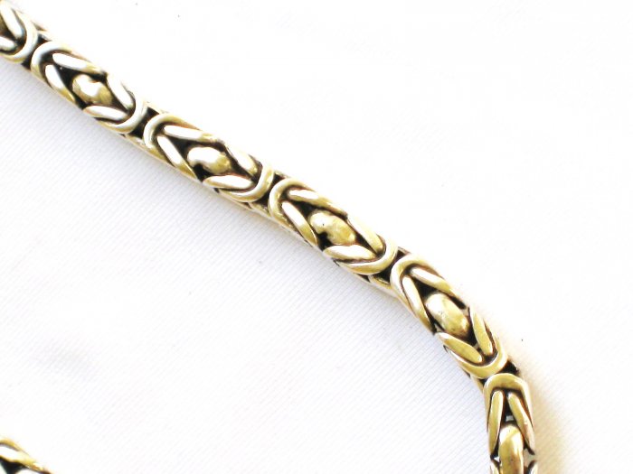AQ134 16 Inch Antique Silver Chain