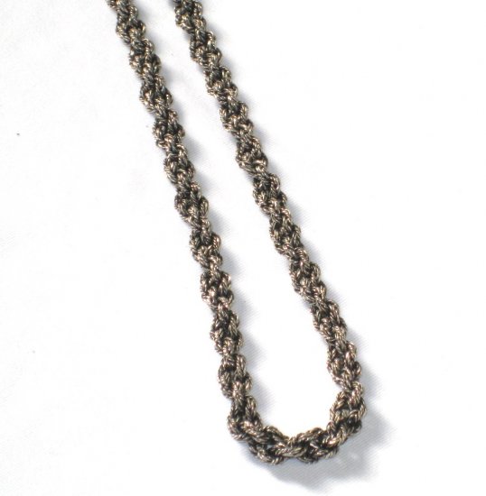 AQ142 Dark Oxidized 18 inch Antique Silver Chain