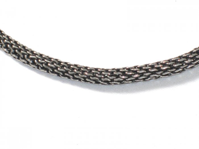 AQ145 17 inch Antique Silver Chain