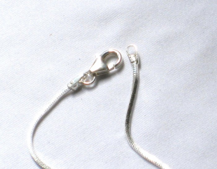 AQ149 15 inch Antique Silver Chain