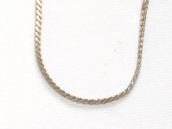 AQ158 18 inch Antique Silver Chain