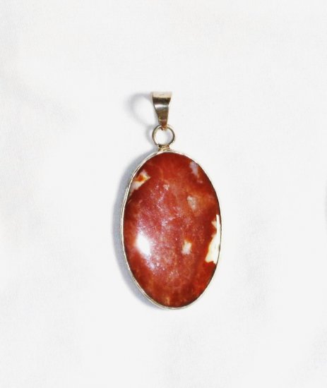 PN151 Pink Opal Pendant in Sterling Silver