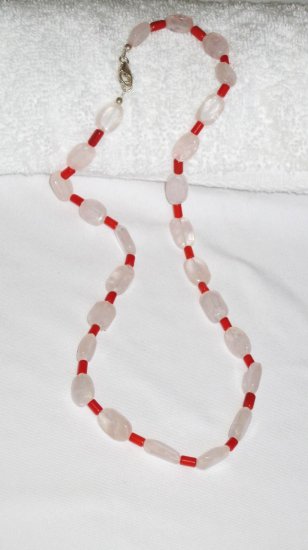 ST123 Rose Quartz Set in Sterling Silver