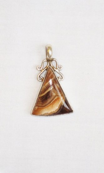 PN084 Sardonyx Pendant in Sterling Silver