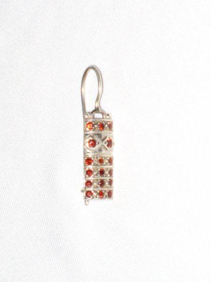 ER027 Ruby Earrings in Sterling Silver
