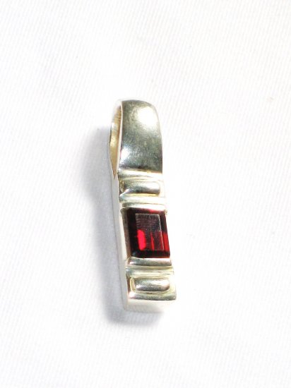 ST205 Ruby Pendant in Sterling Silver