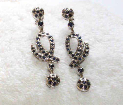 ER078 Sapphire Earrings in Sterling Silver