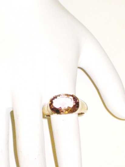 RG031 Amethyst Ring in Sterling Silver - Size 7.5