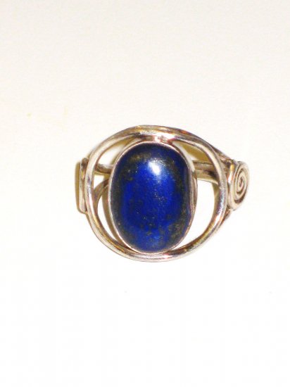 RG015 Lapis Lazuli Ring in Sterling Silver
