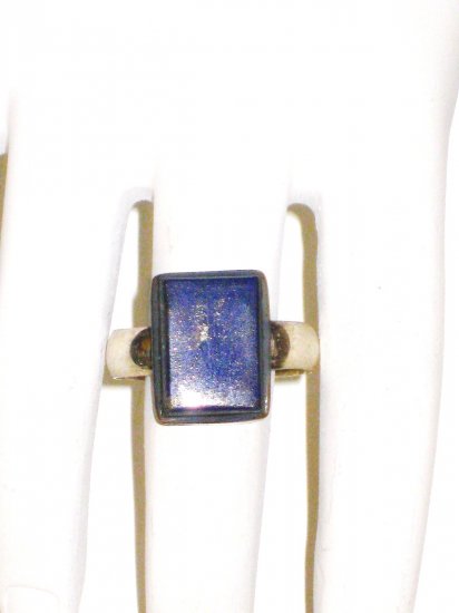 RG035 Lapis Lazuli Ring in Sterling Silver, Size 8