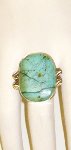 RG122 Turquoise Ring in Sterling Silver, Size 7