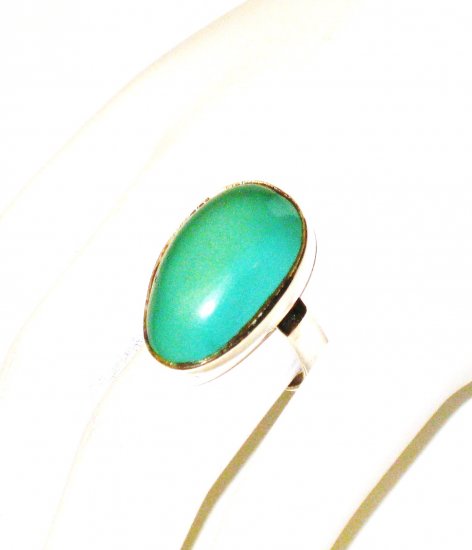 RG163 Turquoise Ring in Sterling Silver, Size 7