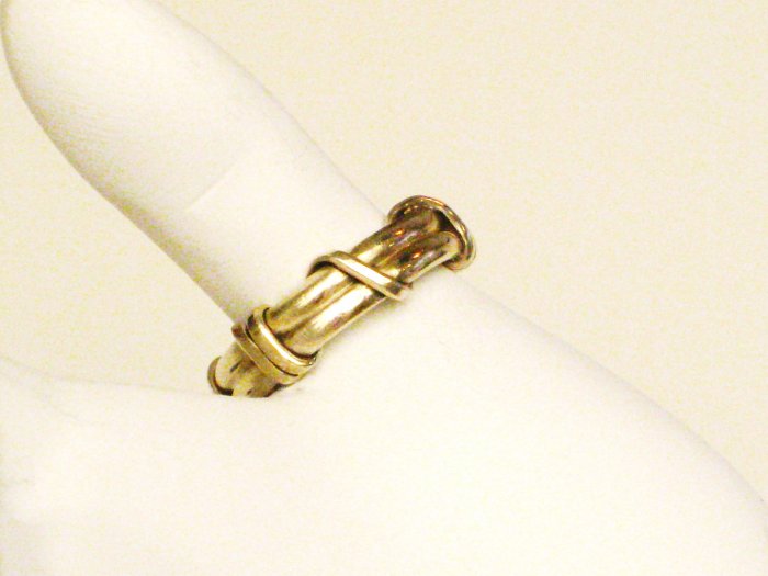 RG184 Antique Silver Ring in Sterling Silver, Size 10