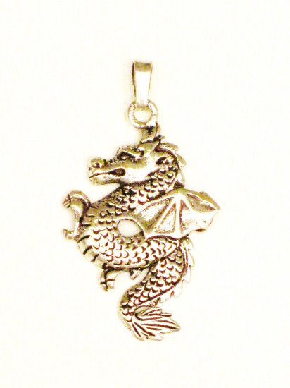 CP003 Dragon Pendant in Sterling Silver