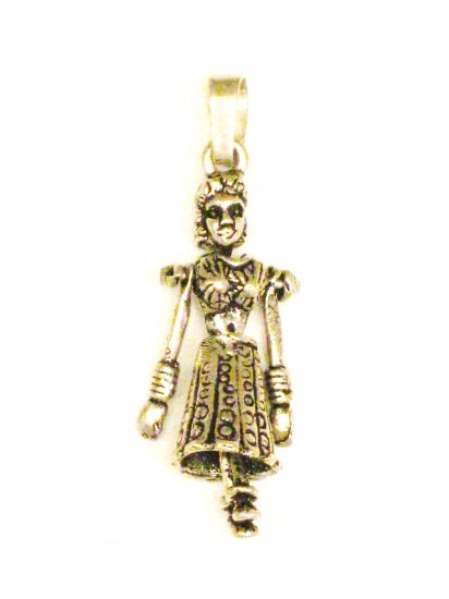 CP004 Dancing Doll Pendant in Sterling Silver