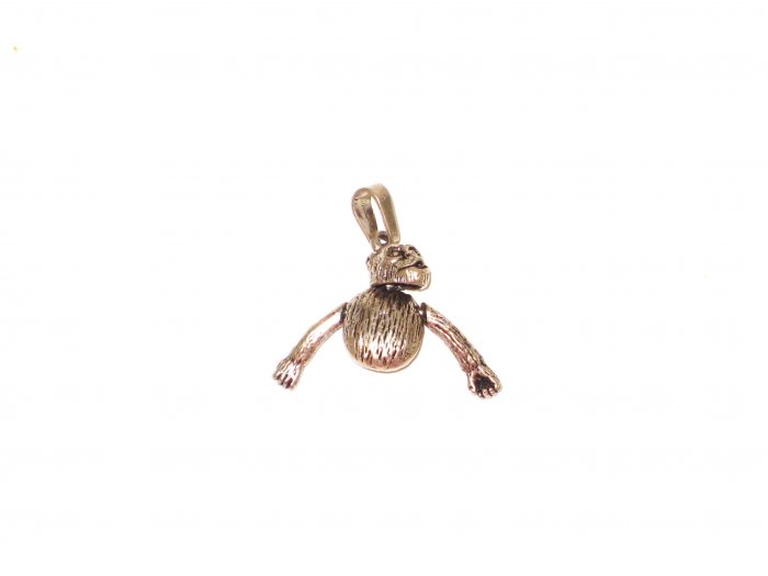 CP031 Monkey Pendant in Sterling Silver