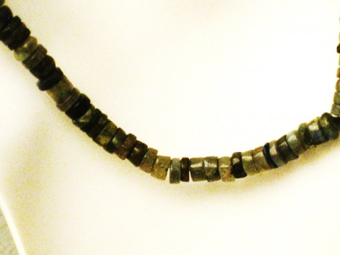 NK003 Garnet and Labradorite Necklace in Sterling Silver