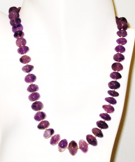 NK029 Amethsyt Necklace in Sterling Silver