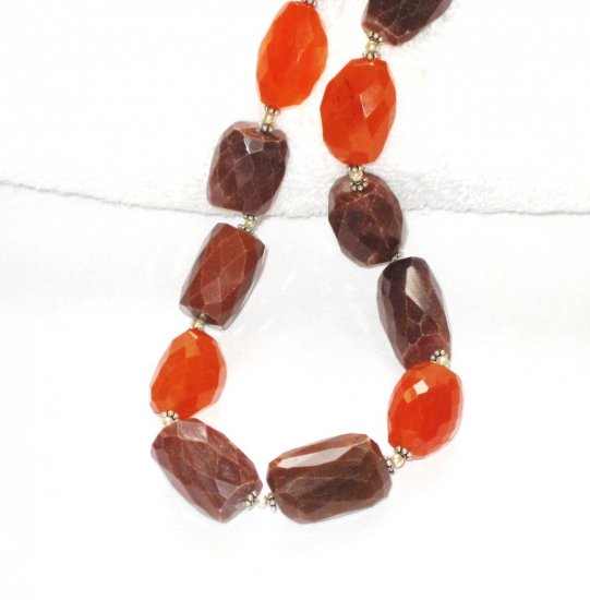 ST078 Mixed Stones Necklace in Sterling Silver