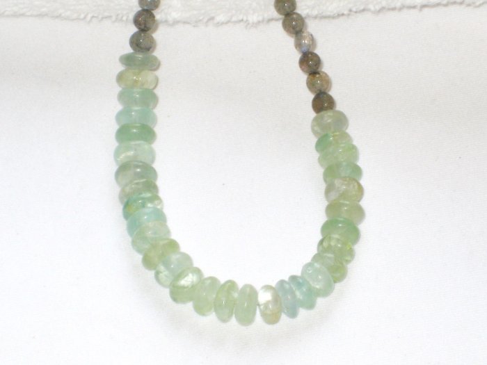 ST082 Jade and Labradorite Necklace in Sterling Silver