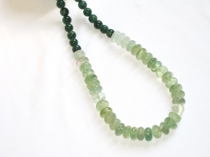 ST363 Jade and Green Onyx Necklace in Sterling Silver