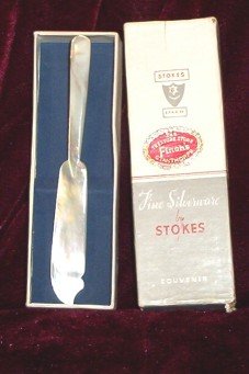 SOLD! Mother of Pearl Souvenir Knife in Stokes Box