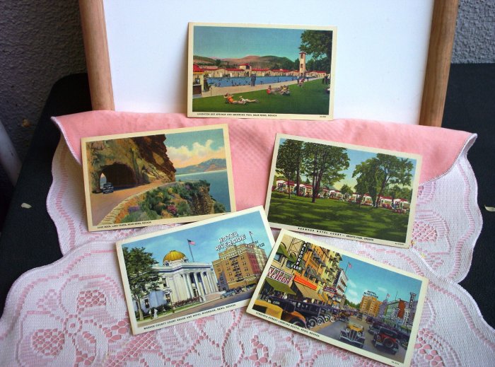 LOT: 4 LINEN Post Cards All unused and mint condition! Nev & Or FREE SHIPPING!