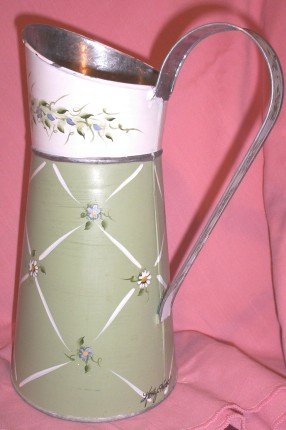 Kathy Hatch Decorative Toll Painted Pitcher FREE SHIPPING!