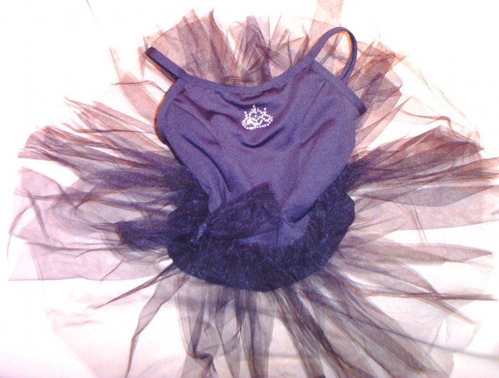 Childs Princess Aurora Black Leotard with TuTu FREE SHIPPING!