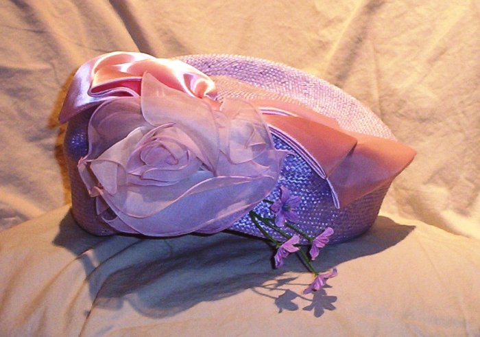 Ladies Miss Bernier Lavender Hat FREE SHIPPING!