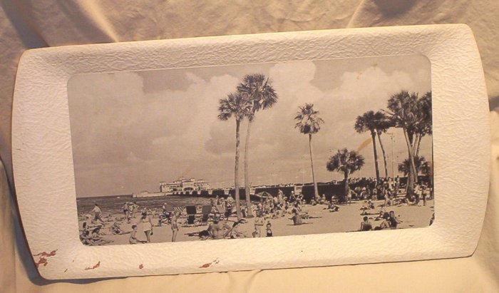 Kentley Tray: Souvenir of St Petersburg Pier: Post 1940's FREE SHIPPING!