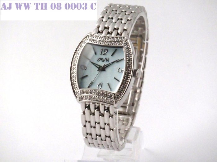 SWAROVSKI LADY WATCH WITH SOLID BRACELET AND BLUE MOP DIAL