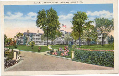 Natural Bridge Hotel, Natural Bridge, VA Vintage Postcard circa 1920s #0079