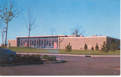 Student Center, Rhode Island College Providence, RI Plastichrome Postcard circa 1950s #0222