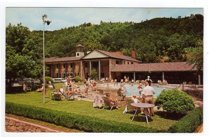 The Riverside Hotel Gatlinburg, Tennessee TN Postcard Circa early 1960s Triple A Logo #0296