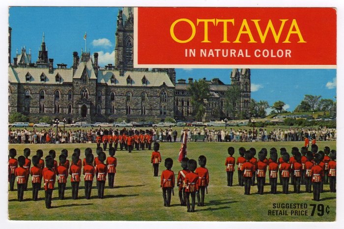 Changing of the Guard at Parliament Hill Ottawa Ontario Canada In Natural Color Postcard #0246
