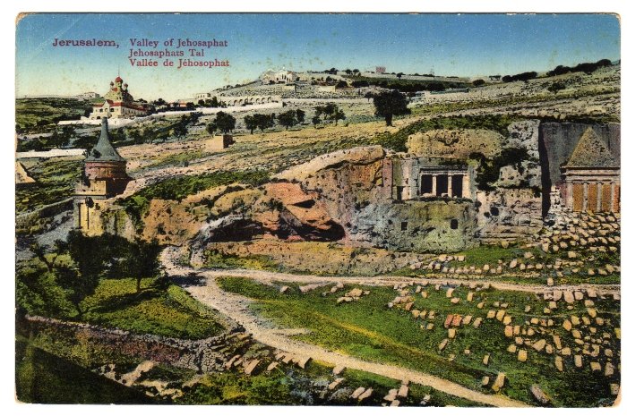 Jerusalem, Valley of Jehosaphat Postcard Fr. Vester & Co. circa 1920s #0310