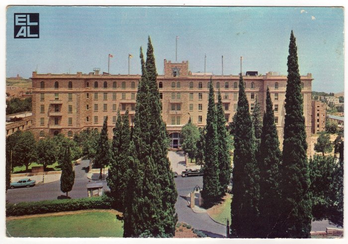 King David, Jerusalem One of the Classic Hotels of the World EL AL Postcard #0311
