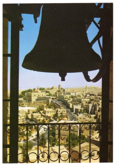 Bethlehem - Partial View from a bell tower Postcard Israel #0321