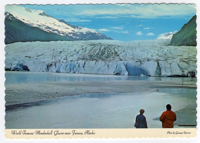 World Famous Mendenhall Glacier near Juneau, AK postcard photo by Giuseppe Quartini #0402