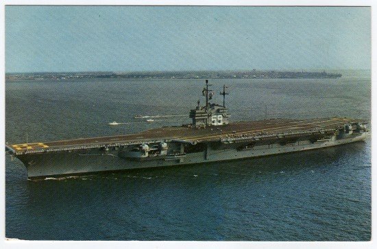 U.S.S. Forrestal Cv-59 Postcard c. 1960